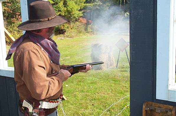 Ready to rock and roll at Outlaws Revenge in Falmouth, ME in October 2004.