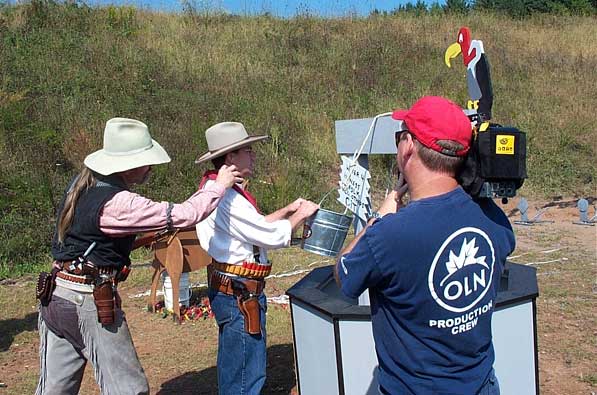 Ready to start a stage at the Northeastern Regional in early October 2004 while being filmed by Outdoor Life Network (OLN).