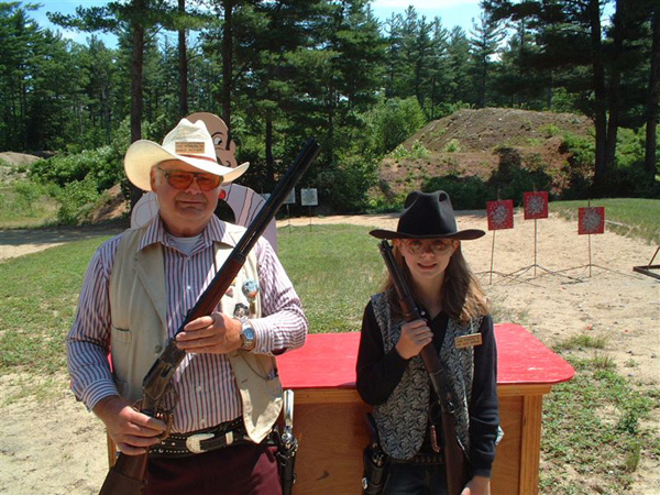 Sixgun Sable with her grandfather Single Action.