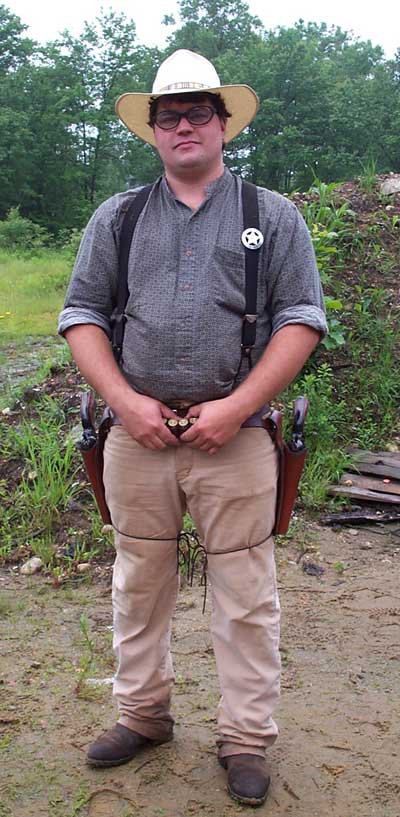 Boy Named Sue at the Flat Gap Jack Cowboy Shoot-out in Candia, NH in June 2002.