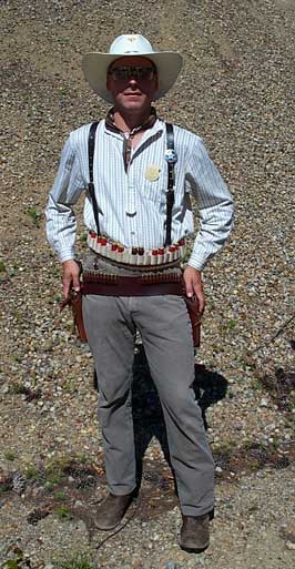 Bullseye Bade at the NH State SASS Cowboy Action Shooting Championships.