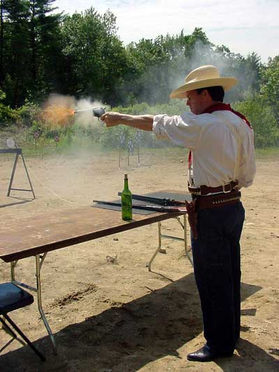Dead Head showing shooting black powder cartridges.