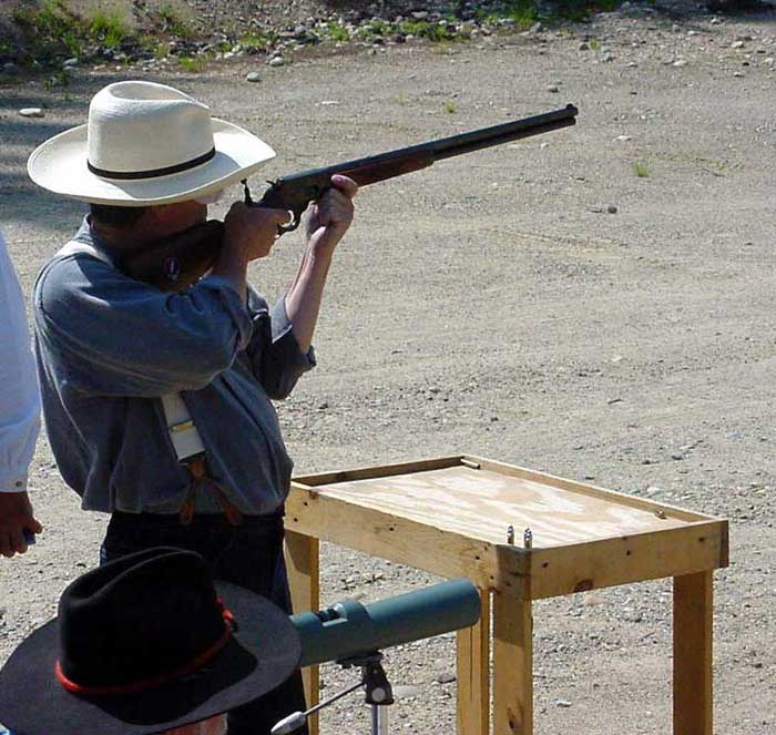 Deadhead shooting the Long Range Rifle event.