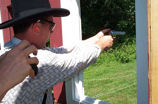 Virgil in action at the July 2003 Shoot at Falmouth, ME.