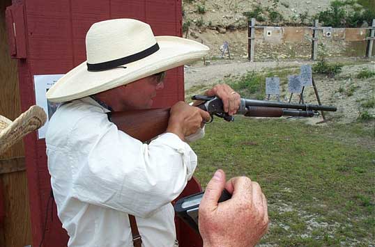 Stuffing the 1897 Winchester ...