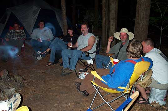 At the Monadnock Mountain Regulators campfire.