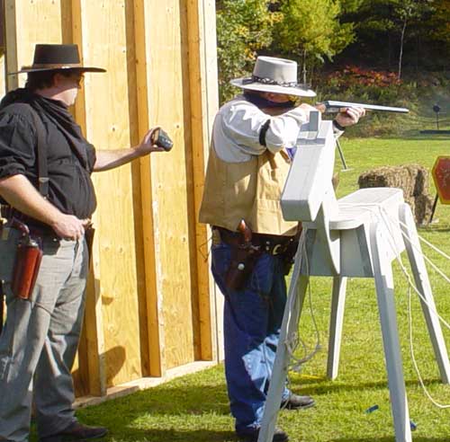 Shooting shotgun in Falmouth.