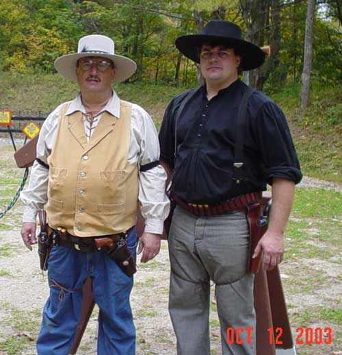 Smokey Sue with his dad, Baja Pa at Falmouth in October 2003.