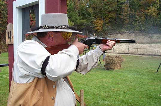 Shooting rifle at 2003 Outlaws Revenge