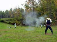 Driftwood smoking up the landscape with the shotgun.