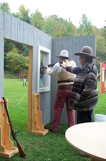 Jake Mountain with shotgun at October Shoot at Hurricane Valley.