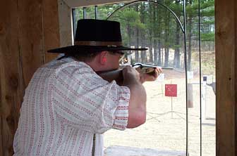 Defending the Pemi Gulch bank.