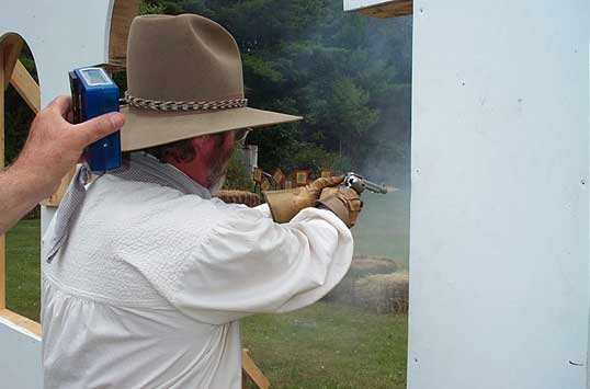 Shooting at the 2003 SASS Maine State Championships.