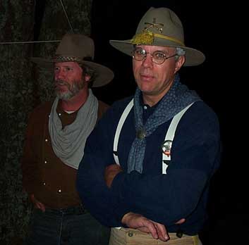 Callous Clyde and Dakota Joe enjoying the Saturday night festivities.