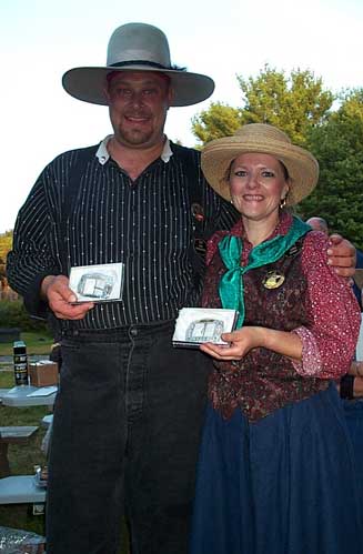 Jake Mountain with Iona Gunn, the 2003 SASS Maine State Champions.