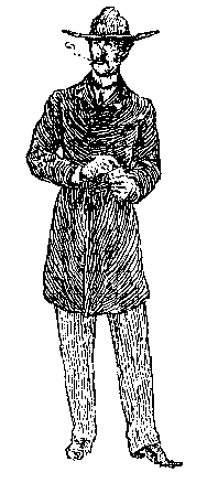 Gambler line drawing