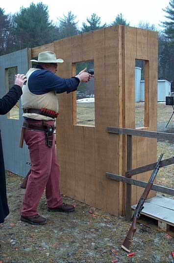 Jake shooting pistol at Scituate.