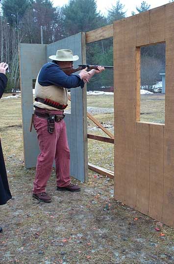 Jake shooting rifle at Scituate.