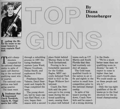 1987 TTU yearbook article