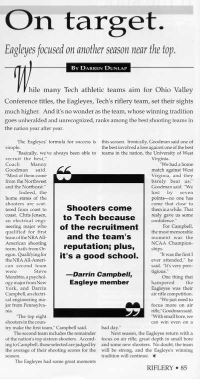 1994 TTU yearbook article