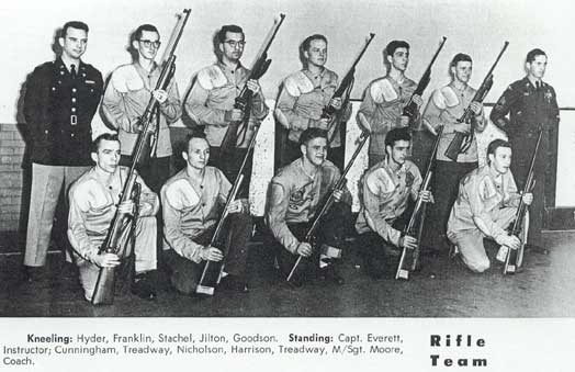 1954-55 ETSC Rifle Team.