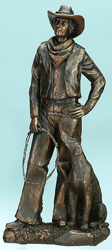 12 inch Cowboy with dog.