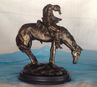 End of Trail statue.