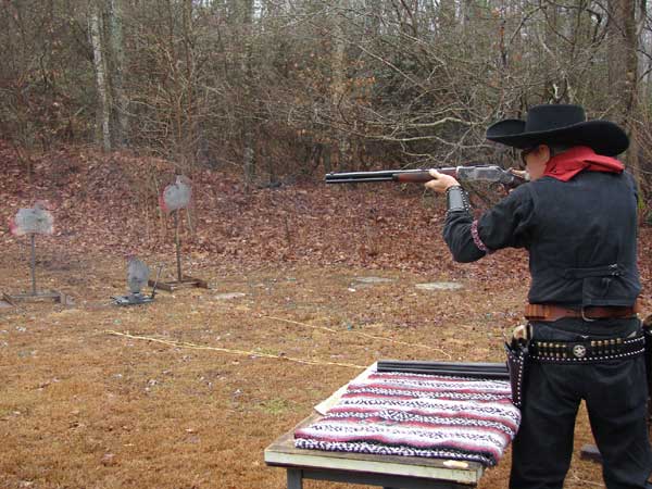 Cayuse shooting rifle.