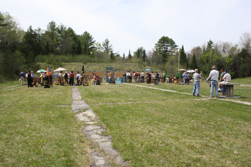 The range while the shoot is going on.