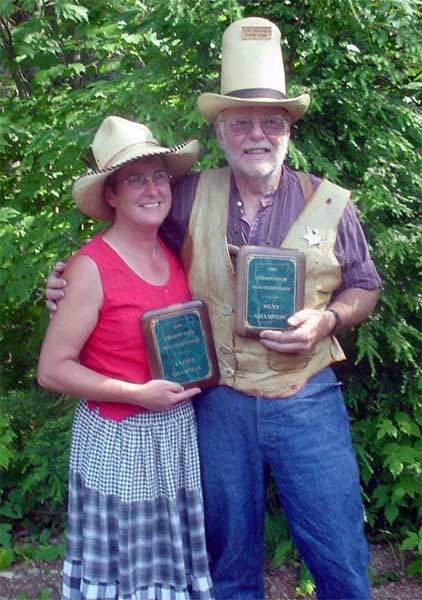 The first SASS Vermont State Champions - Half-A-Hand Henri and Dastardly Dirty Dan.