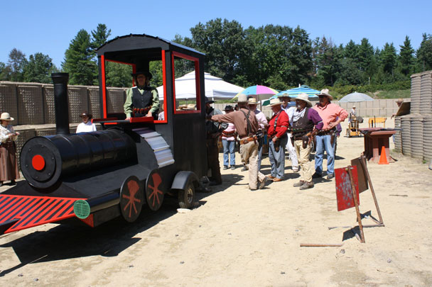 Capt. Morgan Rum's train engine ...