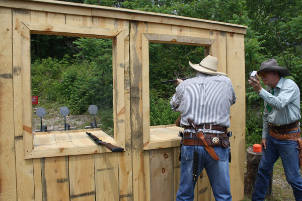 Piney Woods shooting the 2010 SASS NH State Championships in Candia, NH.