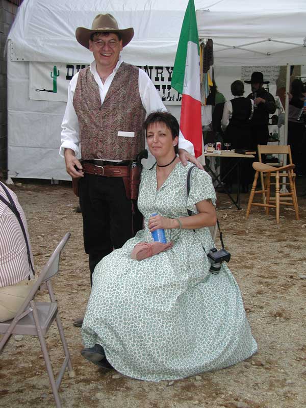 Iron Horse Pete and Elaine at 2004 wedding reception at Pemi.