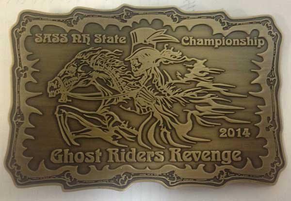 2014 SASS NH State Championships Ghost Riders Revenge buckle