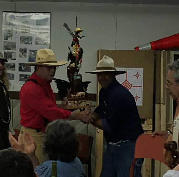 Dead Head awarding Darksider with the Order of the Crow.