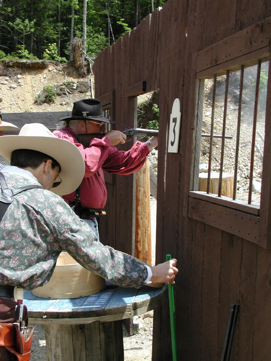 Amos T with shotgun at Pemi Gulch.