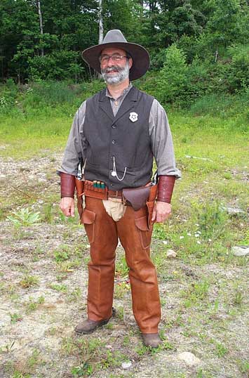 B. P. Gunns at the Flap Gap Jack Cowboy Shootout at Kinnicum Creek.