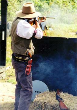 Gates Bennigan fends off train robbers in Marshfield.