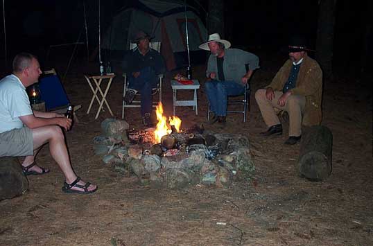 Campfire scene