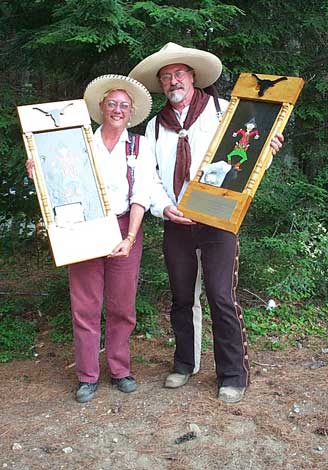 Miss Delaney Belle and Capt. Morgan Rum - 2002 NH State Cowboy Action Shooting Champions.