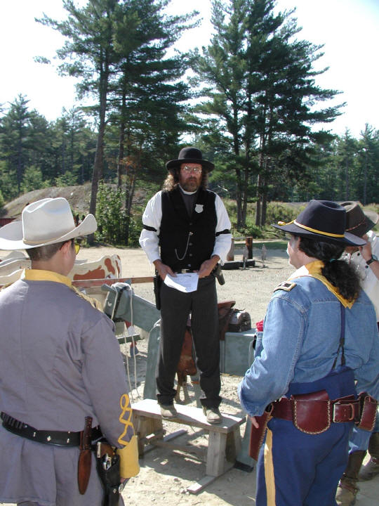 Preacher Rick in action at Pemi Gulch.