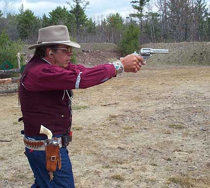 George Silver in action in Augusta, ME in April 2004.