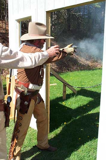 Callous Clyde in action at the May 2003 Hurricane Valley Ranger Shoot.