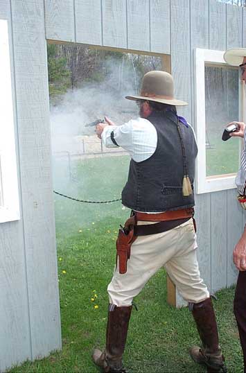 Rawhide Rod shooting pistol at Falmouth, ME.