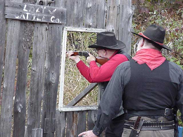 Defending the line shack.