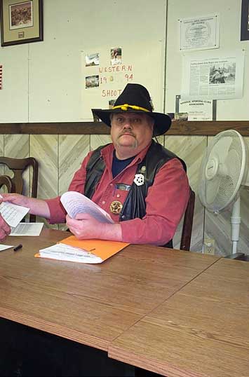 Skatter hard at work after Ghost Riders Revenge in October 2002.