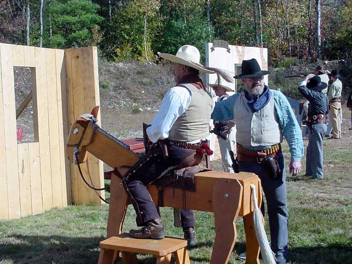 Capt. Morgan Rum on his horse and ready to ride.