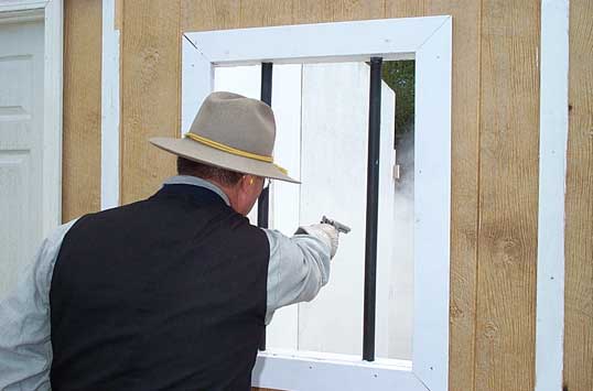 Shooting pistol at Harvard, MA.