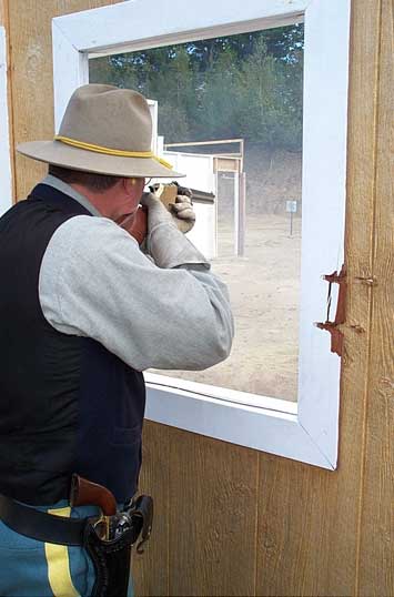 Shooting rifle at Harvard, MA.