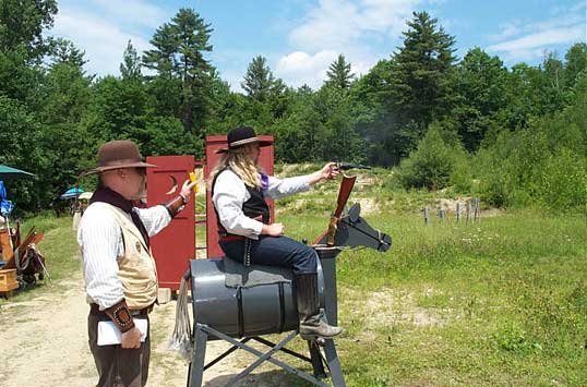 Wild Bill shooting those Open Tops from the horse.